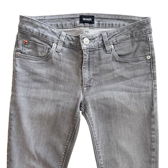 Hudson Jeans Womens Sz 27 Gray Krista Super Skinny Low Rise Preppy Bodycon - Picture 3 of 16